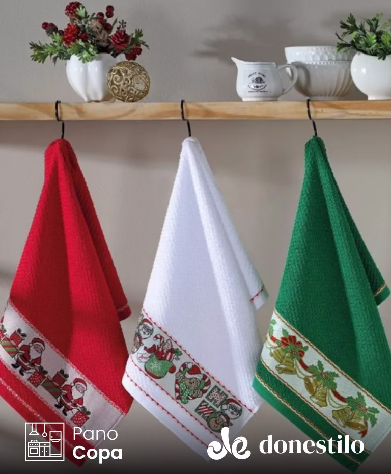 Pano de Prato Döhler Vida II Natal 45X70 cm