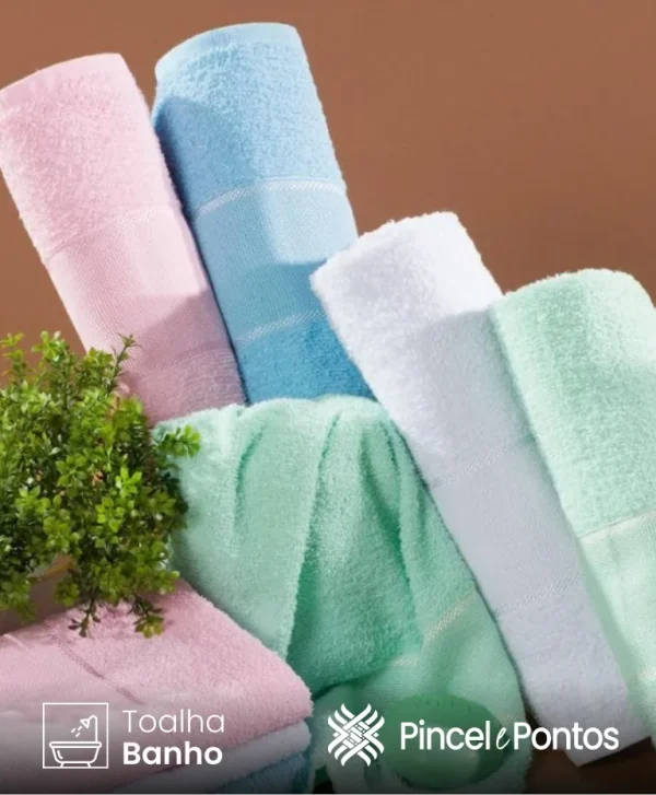 Toalha Banho Valletex 62X1,30 m para Bordar Ponto Cruz