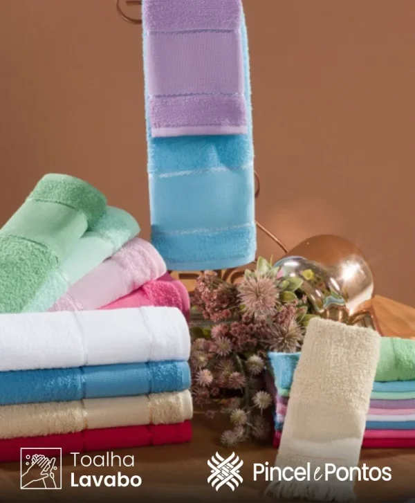 Toalha Social Valletex 23X39 cm para Bordar Ponto Cruz