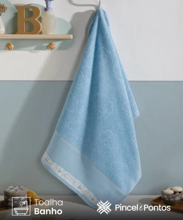 Toalha de Banho Döhler Baby Kids 70X115 cm para Bordar