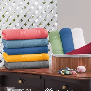 Toalha de Lavabo Teka Criativa Cristine 30X50 cm para Bordar Ponto Cruz