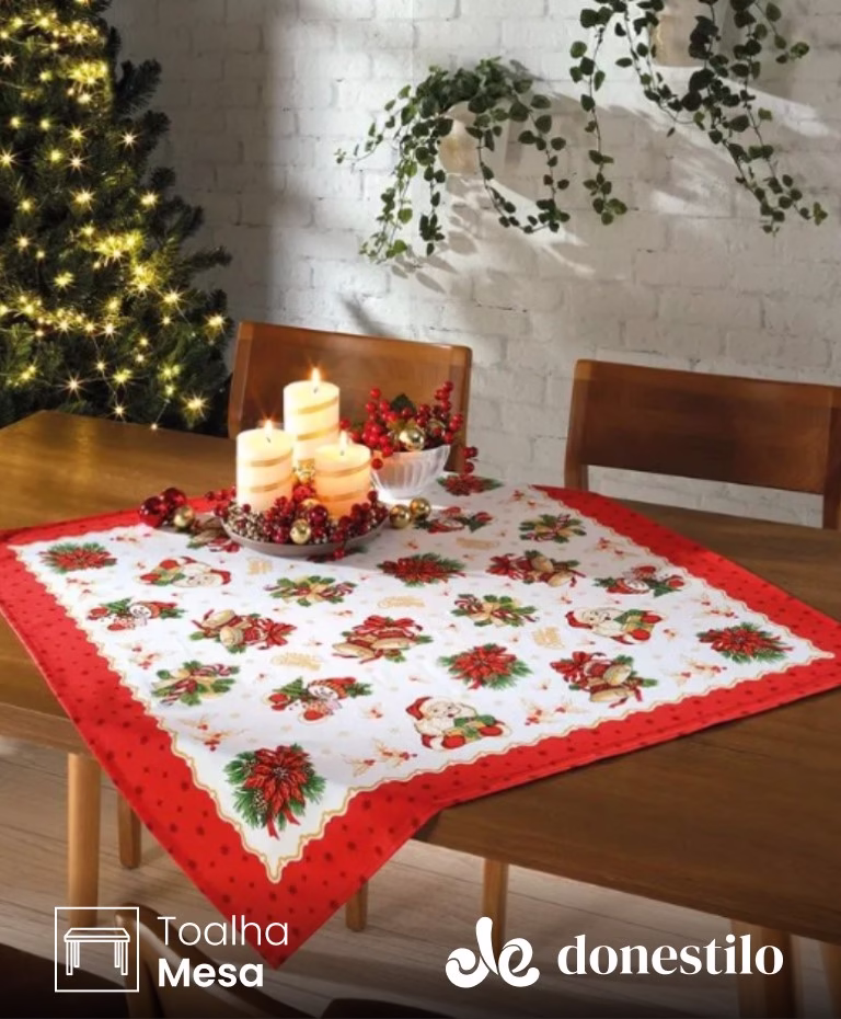 Centro de Mesa Döhler Athenas Natal 111 medidas 78X78 cm