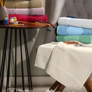 Toalha de Rosto Garmisch Ponto Russo 50X70 cm para Bordar e Pintar