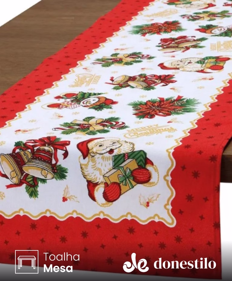 Trilho de Mesa Döhler Athenas Natal 111 medidas 35X1,00 m