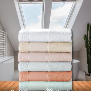 Toalha de Banho Döhler Sofia 70X140 cm para bordar Ponto Cruz