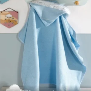 Toalha de Banho com capuz Döhler Baby Kids 90X70 cm para bordar