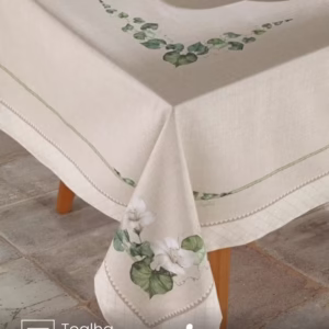 Toalha de Mesa Retangular Döhler 6 lugares Renova Botânica 1,40X2,10 m