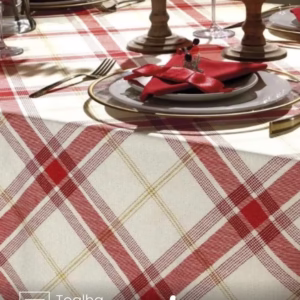 Toalha de Mesa Retangular Döhler 8 lugares Celebra Natal 99 medidas 1,60X2,40 m