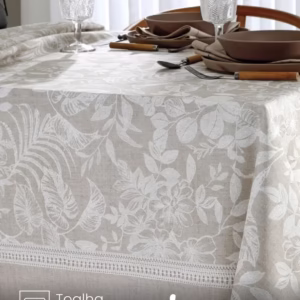 Toalha de Mesa Retangular Döhler 8 lugares Renova Alana 1,60X2,70 m