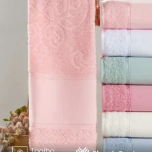 Toalha de Rosto Valletex Jacquard Decorarte 48X80 cm para Pintar e Bordar