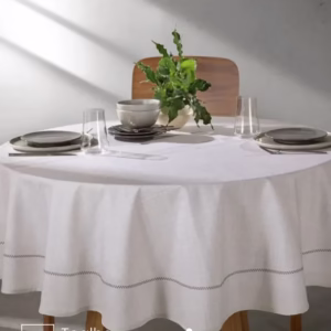 Toalha de Mesa Redonda 6 a 8 lugares Renova Iara 1,80 m Döhler