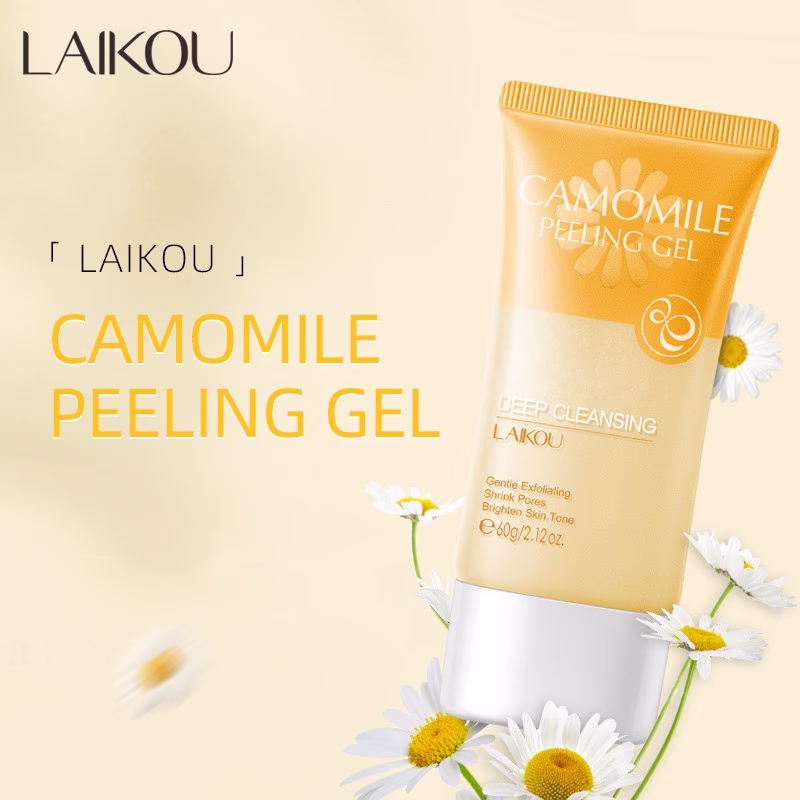 LAIKOU Camomile Gel Esfoliante Facial Descamação Remove Pele Morta 60g - Imagem 2