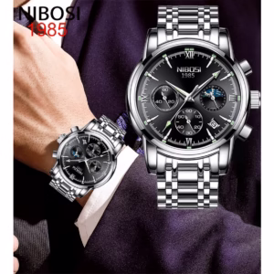 NIBOSI Relógio De Pulso Masculino Casual À Prova D'água Criativo Com Pulseira De Marca Simples De Luxo