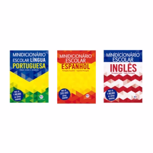 Kit com 3 Livros Minidicionário Escolar
