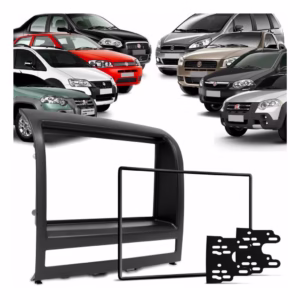 Moldura De Painel 2 Din Multimidia Dvd Mp5 Palio Strada Idea