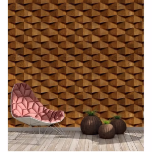 Papel de Parede Madeira Robusta Rústica 3d Para Quartos e Sala 1,50M