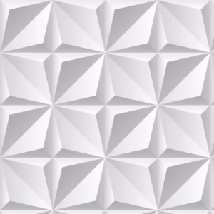 Papel De Parede 3d Geométrico Branco Adesivo 1,00 metro
