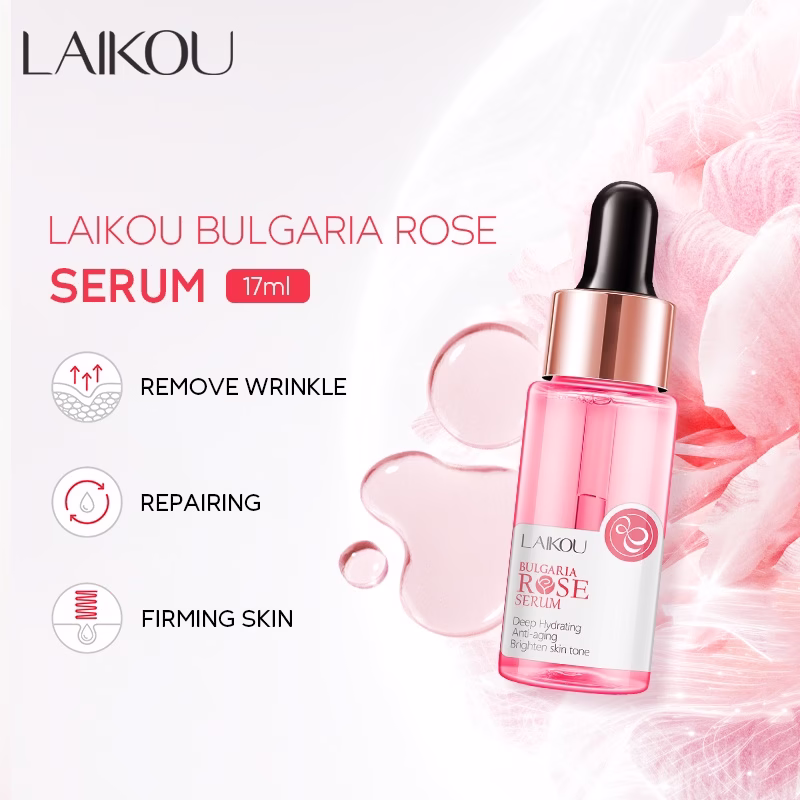Laikou Bulgaria Rosa Branqueadora Para Remover Acne Darkspot Essência De Elevação 17ml