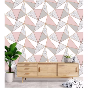 Papel De Parede Zara Mármore Rose Gold Auto Colante 2M