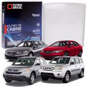 Filtro da Cabine Ar Condicionado Honda Accord Sedan Civic EXS Civic LXR 2005>2015