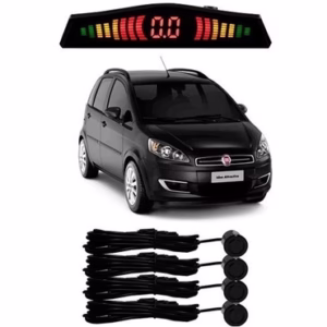 Sensor De Estacionamento Ré Fiat Idea Todos Os Modelos Preto