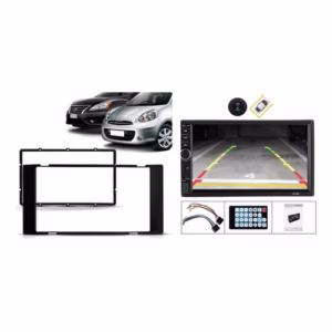 Central Multimídia Nissan March 2015-2018 Com Moldura Câmera