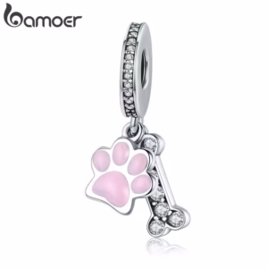 BAMOER Family Has Pets Charm 925 Silver Bracelet Accessories SCC452