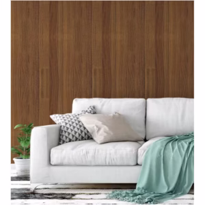 Papel de parede estilo madeira em tons de marrom e cinza Para Sala e Quarto 2,50 mts