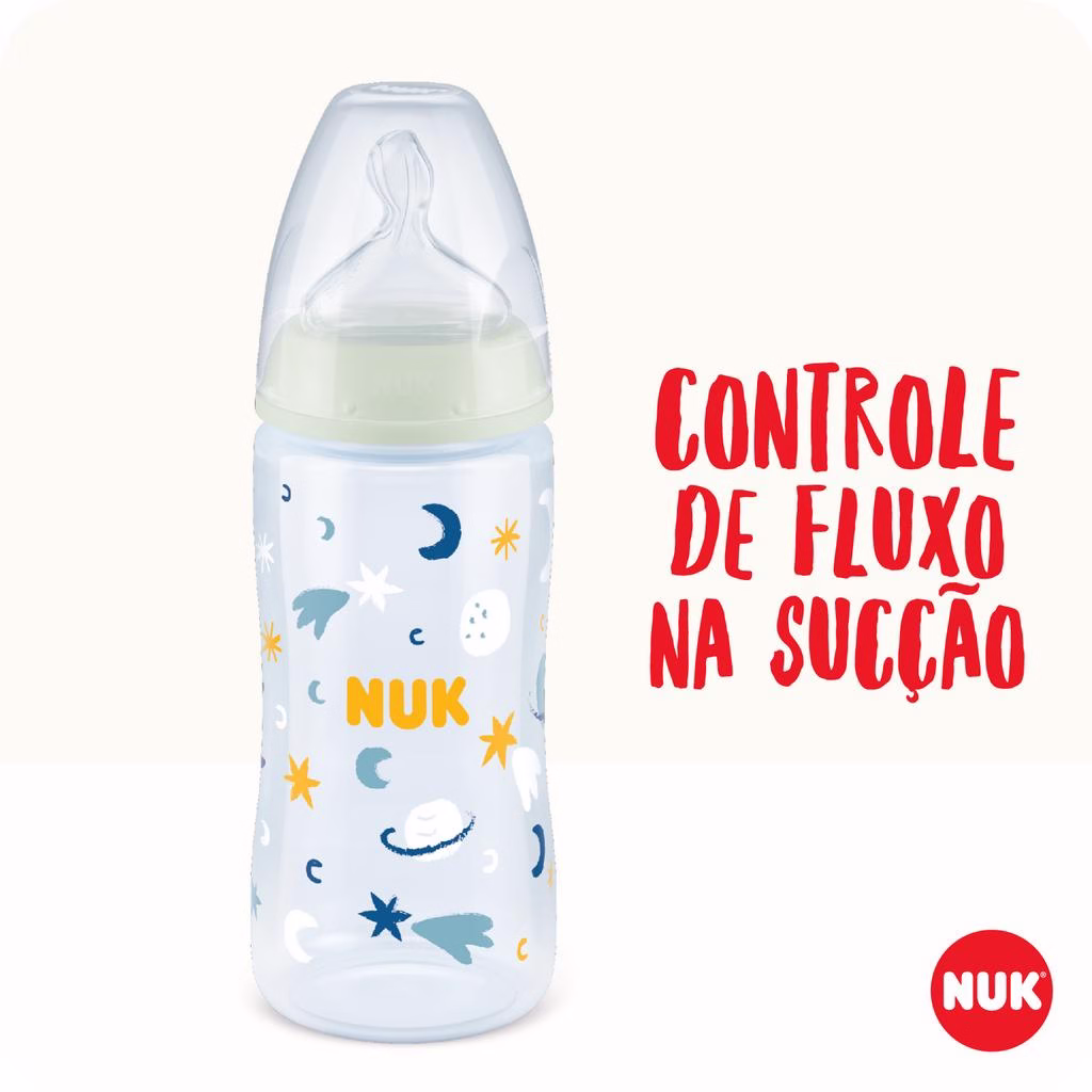 Mamadeira First Choice Controle de Temperatura S2 Boy 300ml-Nuk - Imagem 2