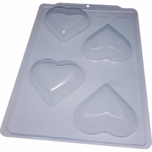 Forma BWB Simples Semiprofissional, Alto Rendimento Doces Finos Chocolates  - SP Coração 200g