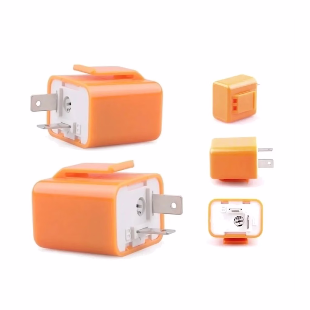 Relê 12v Pisca Led Plus Seta Moto 2 Pinos Eletronico c/ chicote