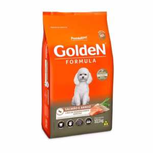 Ração Golden Fórmula Cães Adultos Raças Pequenas Salmão e Arroz Mini Bits 10,1Kg