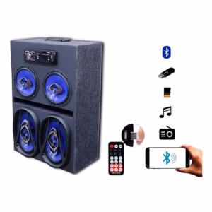 Caixa Radio Bluetooth Usb Ativa Residencial Falante 6 E 6x9