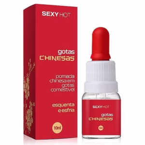 Gotas Comestíveis que Esquentam e Esfriam - Sexy Hot Gotas Chinesas - 10 ml