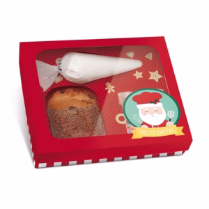 Caixa Panetone Kit Confeiteiro Noel Chef -Cromus Natal-Rizzo
