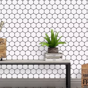 Papel de Parede Hexágono Geométrico 2,00 mts