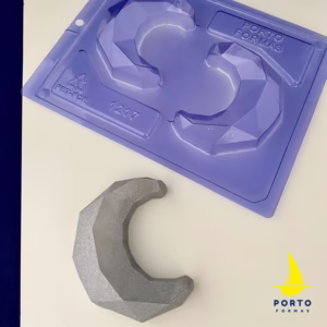 1~5 Forma silicone 3 partes p chocolate lua facetada Porto cod  P1217