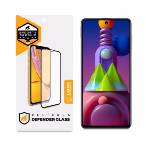 Película Defender Glass para Samsung Galaxy M51 - Preta - Gshield