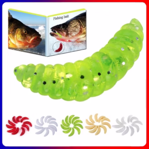 Iscas De Pesca Sougayilang 10Pcs Soft Worm Artificial Baits with ABS Plastic Fishing Tackle Soft Fishing Lure Kit Fishing Gear Fishing Tool Outdoors Sea River Fishing For Bass Fishing Lover