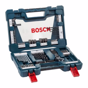 Kit de Bits e Brocas Bosch V-Line 83 Peças em Titânio para Madeira Concreto e Metal