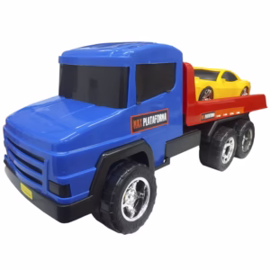 Caminhão Plataforma Caçamba Basculante Carro Rodas Cromadas