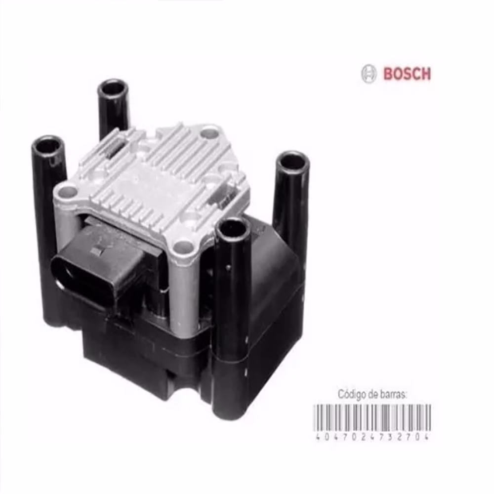 Bobina Ignição Original Bosch SPACEFOX 1.6 2006 2007 2008 2009 2010 2011 2012 2013 2014 Novo - Imagem 2