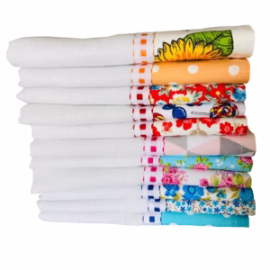 Pano De Prato Barrado Atacado Kit Com 10 Peças