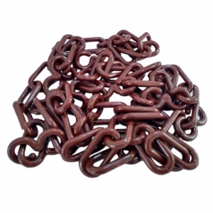 80 Mt Corrente Plástica Isolamento Calha Chuva Elo P Marrom