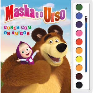Livro - Masha e o Urso - Cores com os amigos - Ciranda Cultural