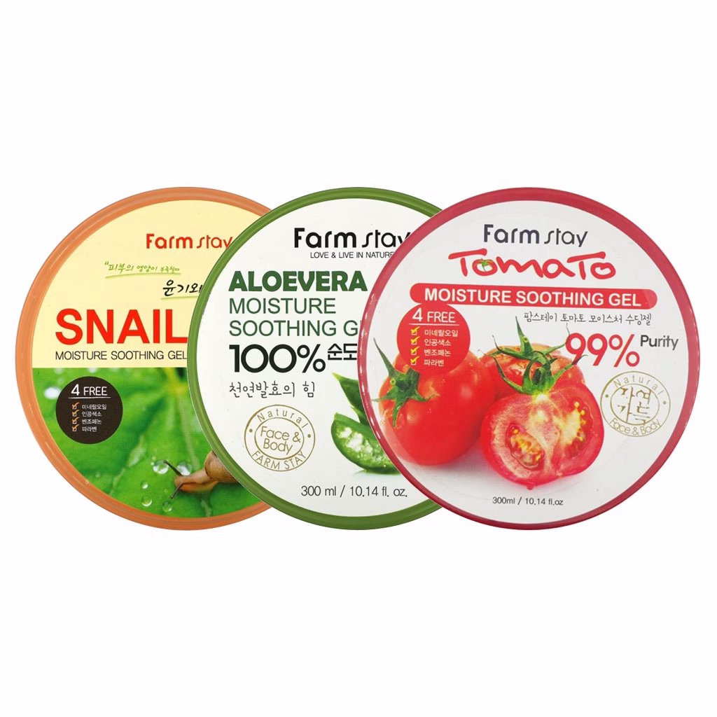 farmstay moisture soothing gel 3types