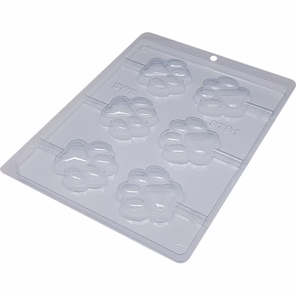 1~10 KIT FORMA SIMPLES PIRULITO PATA DOG 9781 (D5) EM ACETATO BWB PARA BOMBOM E DOCES DE CHOCOLATE. - Imagem 2