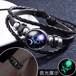 Amontes M O Corda 12 Constela Es Tecido Multicamoso Rosa De Couro Estrelado C U Bracelete J Ias