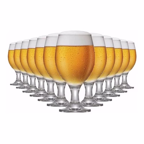 Taças de Vidro Roma Para Cerveja 400ml 12 Pcs