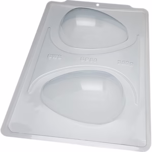 1~4 Forma BWB Com Silicone Semiprofissional, Doces Finos Chocolates Cód. 3618 - SP Ovo Liso 350g